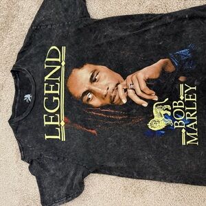 Zion Rootswear Bob Marley Legend Tee - Black and Yellow